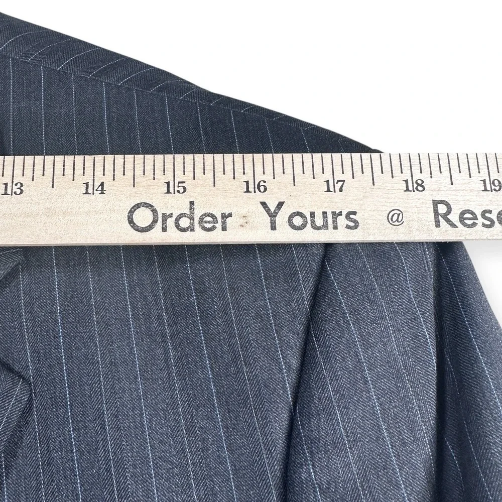 Lauren Ralph Lauren‎ Men's Pinstripe Wool Blazer Jacket Size M